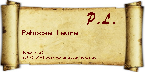 Pahocsa Laura névjegykártya